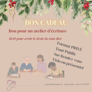 Atelier d'écriture privé