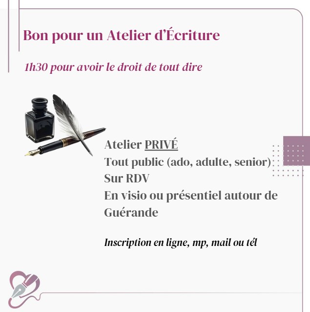 Atelier d'écriture privé