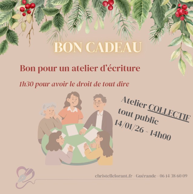 Atelier d'écriture tout public - Format collectif en visio