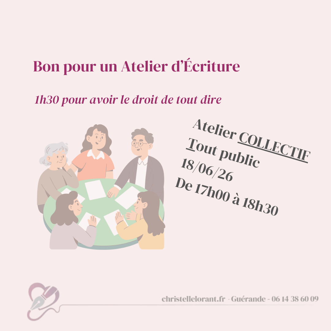 Atelier d'écriture en visio
