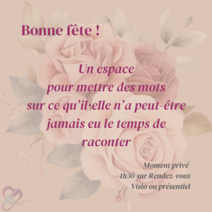 Atelier écriture spécial fête des mères ou des pères