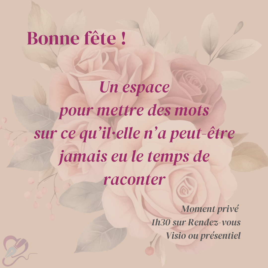 Atelier écriture spécial fête des mères ou des pères